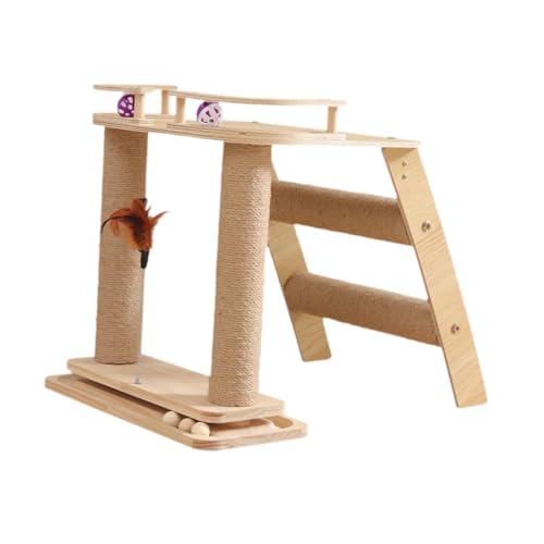 Fenteer Kratzbaum für Katzen mit Tracking-Ball, lustig, Kratzfest, für Hauskatzen und Kätzchen, Sisal-Kratzbäume, Katzenbaumturm Fenteer Kratzbaum für Katzen mit Tracking-Ball, lustig, Kratzfest, für Hauskatzen und Kätzchen, Sisal-Kratzbäume, Katzenbaumturm von Fenteer