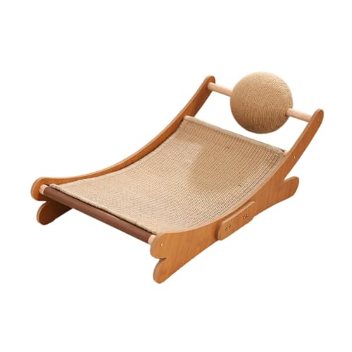 Fenteer Kratzbett für Hauskatzen, stabil, Möbel, Haustierbett, Katzen, Mini-Strandstuhl mit Kratzball für Kleintierkätzchen, Sisal Fenteer Kratzbett für Hauskatzen, stabil, Möbel, Haustierbett, Katzen, Mini-Strandstuhl mit Kratzball für Kleintierkätzchen, Sisal von Fenteer
