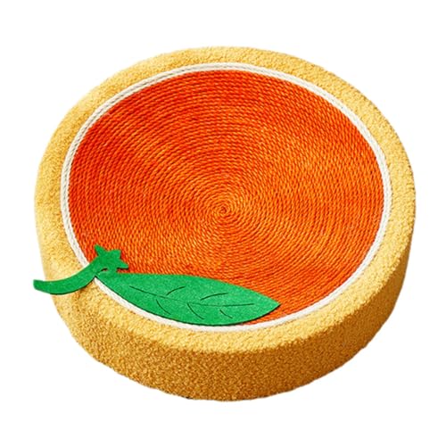 Fenteer Kratzbettmatte für Katzen, rutschfeste Unterseite, 40 cm, Kratzbrett, Lounge für Hauskatzen zum Spielen, Ausruhen, Schleifen, Möbelschutz, Orange Fenteer Kratzbettmatte für Katzen, rutschfeste Unterseite, 40 cm, Kratzbrett, Lounge für Hauskatzen zum Spielen, Ausruhen, Schleifen, Möbelschutz, Orange von Fenteer