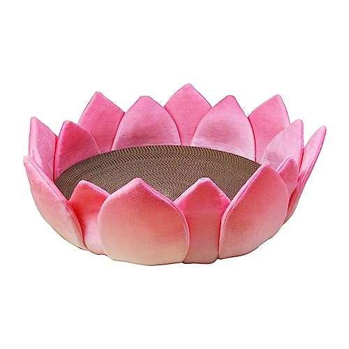 Fenteer Kratzbrett für Katzen, 41,9 x 17 cm, Lotus-Thronform, Ruhe- und Spielplatz, niedliche Katzenlounge aus Wellpappe für Katzen zum Kratzen Fenteer Kratzbrett für Katzen, 41,9 x 17 cm, Lotus-Thronform, Ruhe- und Spielplatz, niedliche Katzenlounge aus Wellpappe für Katzen zum Kratzen von Fenteer