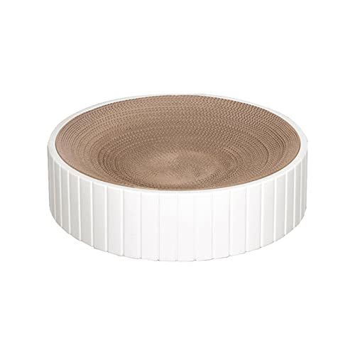 Fenteer Kratzpads für Katzen, strapazierfähig, Schlaflounge, Haustierbedarf, Schleifkrallen, schützen Möbel, Wellpappe, Kratzbrett für den Innenbereich, Weiß Fenteer Kratzpads für Katzen, strapazierfähig, Schlaflounge, Haustierbedarf, Schleifkrallen, schützen Möbel, Wellpappe, Kratzbrett für den Innenbereich, Weiß von Fenteer
