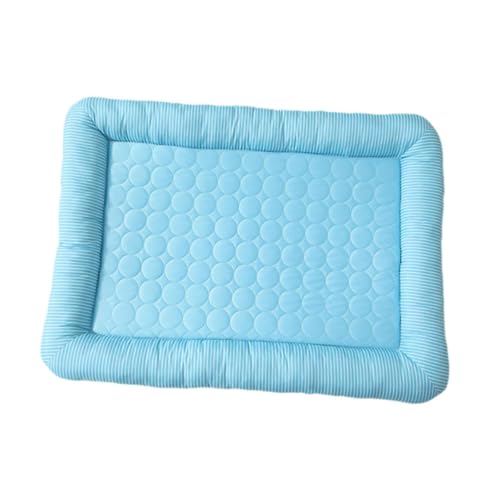 Fenteer Kühlmatte für Haustiere, Schlafunterlage für Haustiere, leicht zu reinigen, 50 cm x 65 cm x 5 cm, für den Sommer, Eisseide, Blau Fenteer Kühlmatte für Haustiere, Schlafunterlage für Haustiere, leicht zu reinigen, 50 cm x 65 cm x 5 cm, für den Sommer, Eisseide, Blau von Fenteer