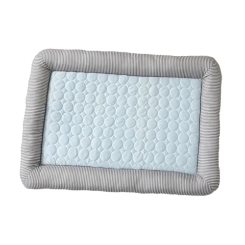 Fenteer Kühlmatte für Haustiere, Schlafunterlage für Haustiere, leicht zu reinigen, 50 cm x 65 cm x 5 cm, für den Sommer, Eisseide, Hellblau Fenteer Kühlmatte für Haustiere, Schlafunterlage für Haustiere, leicht zu reinigen, 50 cm x 65 cm x 5 cm, für den Sommer, Eisseide, Hellblau von Fenteer