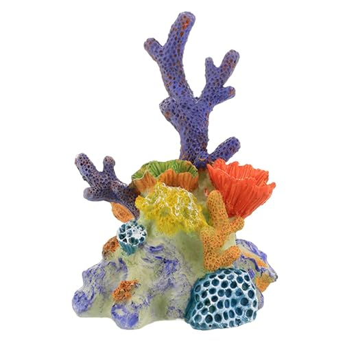 Fenteer Künstliche Korallenfigur, Skulptur, bunt, dekorativ, multifunktionales Zubehör, Aquarium-Landschaft, Aquarium-Dekoration, Größe M von Fenteer