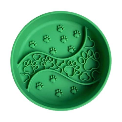 Fenteer Langsamer Futternapf für Hunde und Katzen, Futterunterlage für langsames Fressen, einfache Reinigung, Futternapf aus für Hunde und Katzen, GrÜn Fenteer Langsamer Futternapf für Hunde und Katzen, Futterunterlage für langsames Fressen, einfache Reinigung, Futternapf aus für Hunde und Katzen, GrÜn von Fenteer