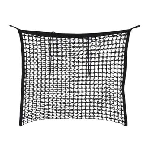 Fenteer Langsames Futterheu -Netz ganztägiger Fütterung tragbarer Platzeinsparungen Fütterungsmittel Maschenbeutel leicht zum Stallanhänger Wandzaun zu hängen, 80cmx60cm von Fenteer