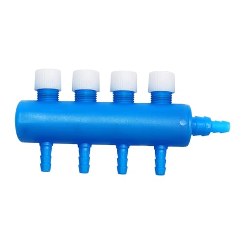 Fenteer Luftstromregelventil für Aquarien, leichtes Zubehör für Luftpumpen, professionelles und praktisches Zubehör für Aquarien, 4-Wege von Fenteer
