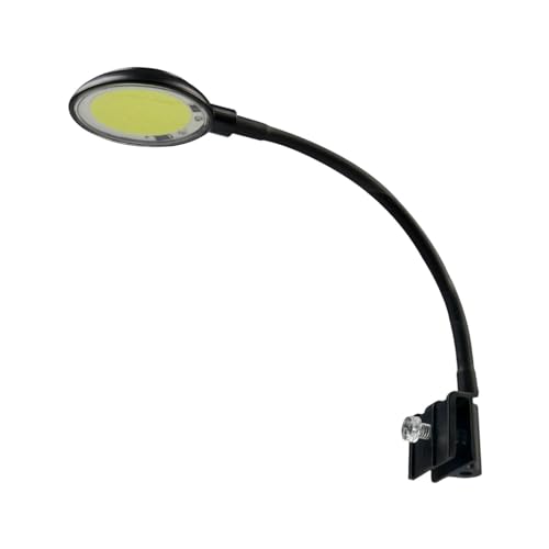 Fenteer Mini-Aquarium-Licht-Clip, USB-Beleuchtung für 1–8 mm Dicke Aquarien, 4 W Aquarium-Licht-Clip für die Landschaftsgestaltung von bepflanzten Tanks, Black Shell B von Fenteer