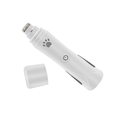 Fenteer Nagelschleifer für Hunde und Katzen, Nagelfeile für, Krallenpflege, leises USB-Ladegerät für Pfotenpflege und Glättung, Nagelschleifer für von Fenteer