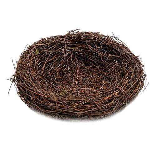Fenteer Nest Rattannest Osternest Osterdeko Tischdeko Ostern, 15 cm von Fenteer