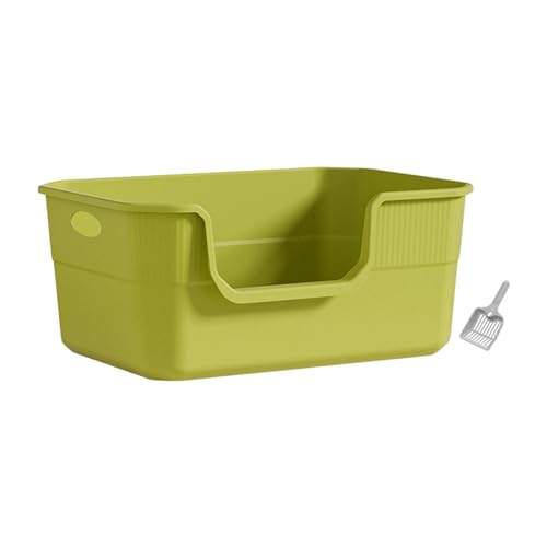 Fenteer Offene Haustiertoilette für kleine und große Katzen, Katzenstreubehälter, Kätzchentoilette, tragbare Katzentoilette, Sandkasten, großer Platz, Grün Fenteer Offene Haustiertoilette für kleine und große Katzen, Katzenstreubehälter, Kätzchentoilette, tragbare Katzentoilette, Sandkasten, großer Platz, Grün von Fenteer