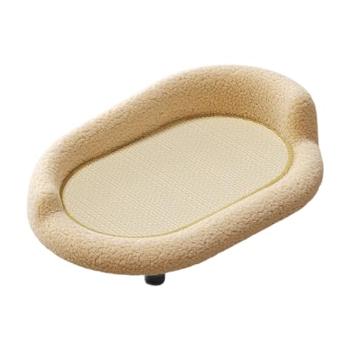 Fenteer Oval Cat Croboker Lounge Scratch Pad Möbel Beschützer Leichte Mehrzweck 24x15.7x10inch Anti Slip Feet Cat Couch, Sisal von Fenteer