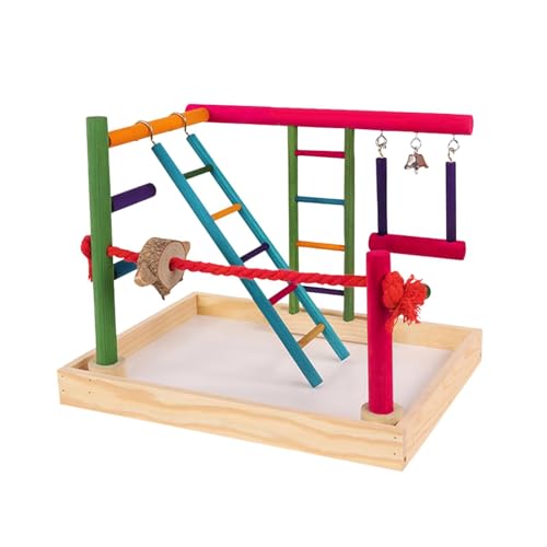 Fenteer Papagei Vogel Spielplatz Holz Sitzstange Ständer Laufstall Leiter Papagei Spielständer Vogel Spielständer für Sittich Papagei Wellensittich Finken Fenteer Papagei Vogel Spielplatz Holz Sitzstange Ständer Laufstall Leiter Papagei Spielständer Vogel Spielständer für Sittich Papagei Wellensittich Finken von Fenteer