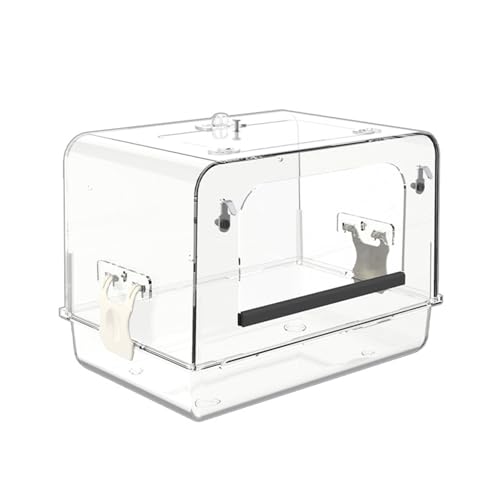 Fenteer Papageien-Badewanne, Vogelbadewanne, Nymphensittich-Käfig-Zubehör, kleine Vögel, Wellensittich, Kleiner Vogelkäfig, Papageien-Wasserduschschale, Klar Fenteer Papageien-Badewanne, Vogelbadewanne, Nymphensittich-Käfig-Zubehör, kleine Vögel, Wellensittich, Kleiner Vogelkäfig, Papageien-Wasserduschschale, Klar von Fenteer