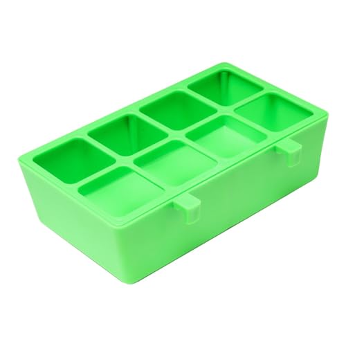 Fenteer Papageien-Futterspender mit 8 Gittern, hängende Becher für Vögel, stabil, praktisch für Tauben, Wellensittiche, von Fenteer