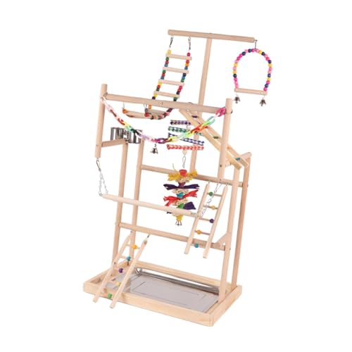 Fenteer Papageienspielplatz, Sitzstange aus Holz, Übungsspielzeug, Sitzstange aus Holz, Fitnessstudio, Laufstall, Papageienspielständer für kleine Vögel, Fenteer Papageienspielplatz, Sitzstange aus Holz, Übungsspielzeug, Sitzstange aus Holz, Fitnessstudio, Laufstall, Papageienspielständer für kleine Vögel, von Fenteer