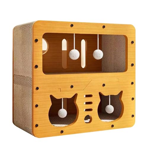 Fenteer Papp Cat House Cat House Höhle Ruhungs- und Schlafschloss Kratzer Bett für Kätzchen kleine Tiere Fenteer Papp Cat House Cat House Höhle Ruhungs- und Schlafschloss Kratzer Bett für Kätzchen kleine Tiere von Fenteer