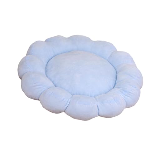 Fenteer Petals Katzenbett, kleines Hundebett, rutschfeste Unterseite, maschinenwaschbar, weiches Haustier-Nistbett, Haustier-Isomatte für Zwergspitzpudel, Blau Fenteer Petals Katzenbett, kleines Hundebett, rutschfeste Unterseite, maschinenwaschbar, weiches Haustier-Nistbett, Haustier-Isomatte für Zwergspitzpudel, Blau von Fenteer