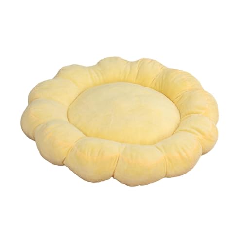 Fenteer Petals Katzenbett, kleines Hundebett, rutschfeste Unterseite, maschinenwaschbar, weiches Haustier-Nistbett, Haustier-Isomatte für Zwergspitzpudel, Gelb Fenteer Petals Katzenbett, kleines Hundebett, rutschfeste Unterseite, maschinenwaschbar, weiches Haustier-Nistbett, Haustier-Isomatte für Zwergspitzpudel, Gelb von Fenteer
