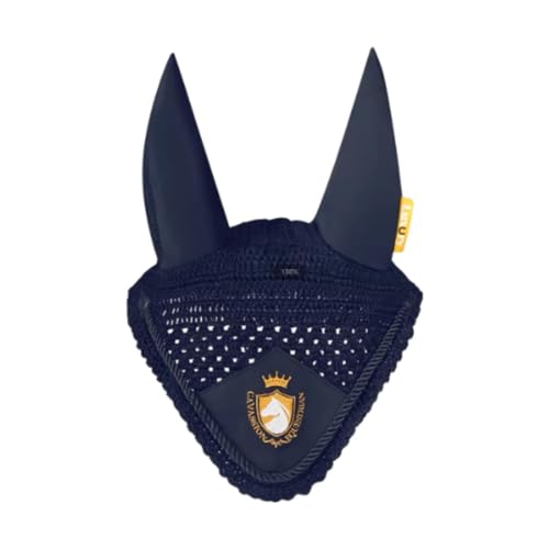 Fenteer Pferdeohrmacht Sport tragen leichte Bequeme, tragbare Haubenflocken -Fliegenmasken -Ohrhöhe mit tragbarem Motorhaube, Marine von Fenteer