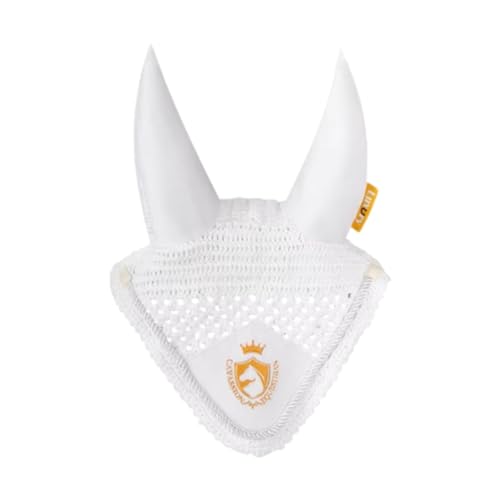 Fenteer Pferdeohrmacht Sport tragen leichte Bequeme, tragbare Haubenflocken -Fliegenmasken -Ohrhöhe mit tragbarem Motorhaube, Weiß von Fenteer