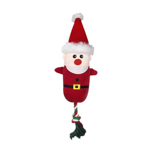 Fenteer Quietschspielzeug für Hunde, Weihnachts-Hundespielzeug, Möbelschutz, Haustierbedarf mit quietschenden Plüschtieren für kleine, mittelgroße und große, Weihnachtsmann Fenteer Quietschspielzeug für Hunde, Weihnachts-Hundespielzeug, Möbelschutz, Haustierbedarf mit quietschenden Plüschtieren für kleine, mittelgroße und große, Weihnachtsmann von Fenteer