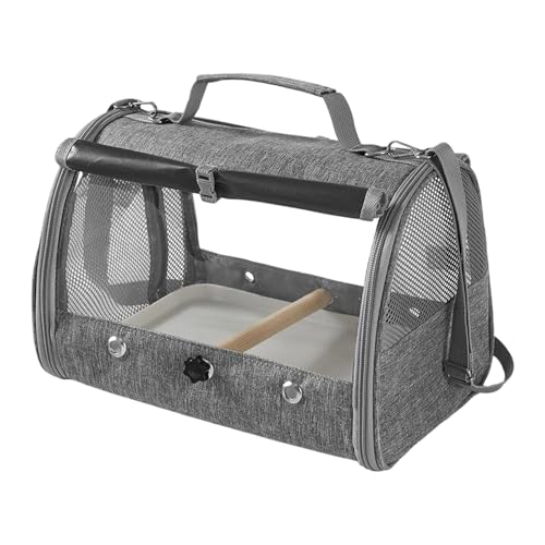 Fenteer -Reiseträger, Reisekäfig, leicht, zu reinigen, Transport mit Stehstange für Nymphensittiche, Wandern, Einkaufen von Fenteer