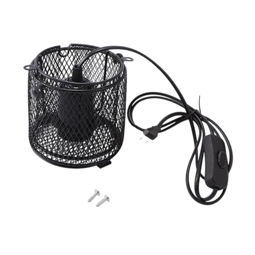 Fenteer Reptilienlampenschatten Reptilienzubehör 200W E27 Anti -Verbrichtungs -Heizheizung Lampenabdeckung Wärme Emitter für Haustierfrösche von Fenteer