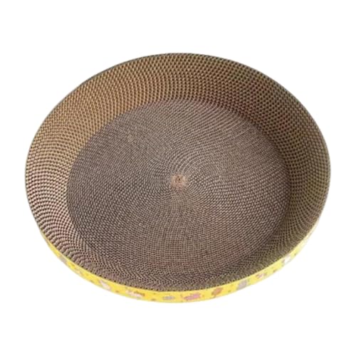 Fenteer Rundes Katzenkratzbett aus Karton, Kratzbrett, Couch, Möbelschutz, Kratzkissen, Nest für Heimtierbedarf, Ruhe, Spielen, M Fenteer Rundes Katzenkratzbett aus Karton, Kratzbrett, Couch, Möbelschutz, Kratzkissen, Nest für Heimtierbedarf, Ruhe, Spielen, M von Fenteer