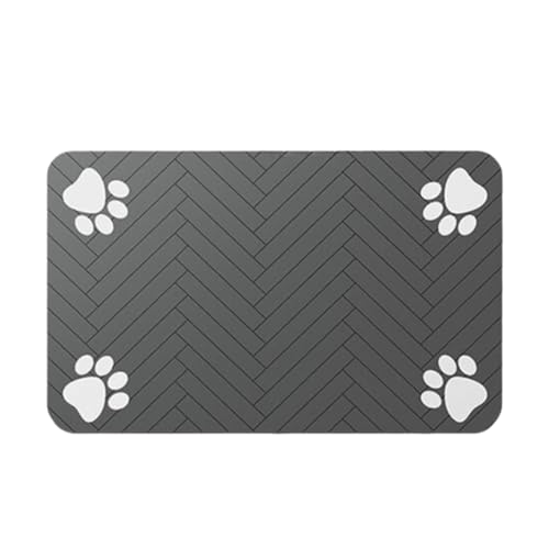 Fenteer Saugfähige Futtermatte für Haustiere, Futterspender-Pad für Hunde, rutschfest, waschbar, Futterverschüttung verhindern, Kieselalgenschlamm, von Fenteer