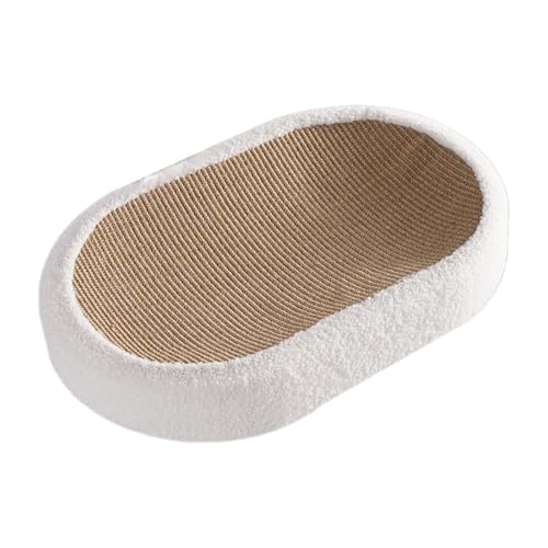 Fenteer Scratcher Lounge Katzenbett Katzenkratzbrett Ovales Sofa Möbelschutz für Hauskatzen für Haustierspielzeug Möbelschutz, Weiß Fenteer Scratcher Lounge Katzenbett Katzenkratzbrett Ovales Sofa Möbelschutz für Hauskatzen für Haustierspielzeug Möbelschutz, Weiß von Fenteer