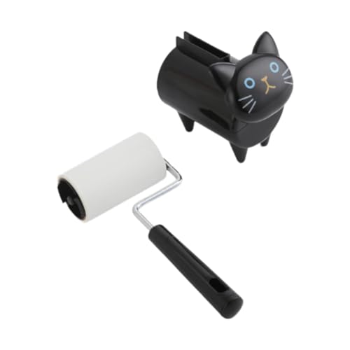 Fenteer Set mit Rollen zum Entfernen klebriger Haare, Haarbürste für Kleidung, Haarreiniger, Tierhaarentferner, Haarentfernungsrolle für Haustiere, Matten, Schwarz Fenteer Set mit Rollen zum Entfernen klebriger Haare, Haarbürste für Kleidung, Haarreiniger, Tierhaarentferner, Haarentfernungsrolle für Haustiere, Matten, Schwarz von Fenteer
