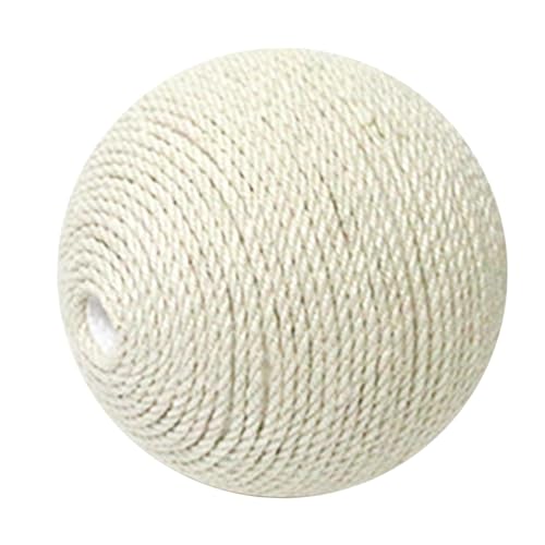 Fenteer Sisal-Katzen-Fangball, Katzen-Sisal-Ball, Katzenspielzeug für den Innenbereich, Haustierspielzeug Sisal für Katzen, Weiß Fenteer Sisal-Katzen-Fangball, Katzen-Sisal-Ball, Katzenspielzeug für den Innenbereich, Haustierspielzeug Sisal für Katzen, Weiß von Fenteer