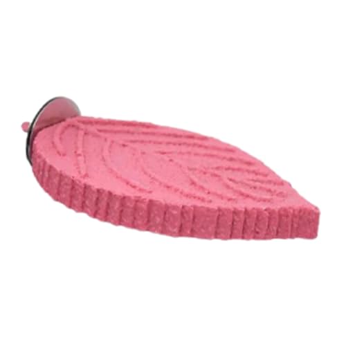 Fenteer Sitzstange für Papageien, Vogelkäfig, stabile Installation, Harz, Sittiche, Pfotenschleifständer für Vögel, Ruhestation, Rosa von Fenteer
