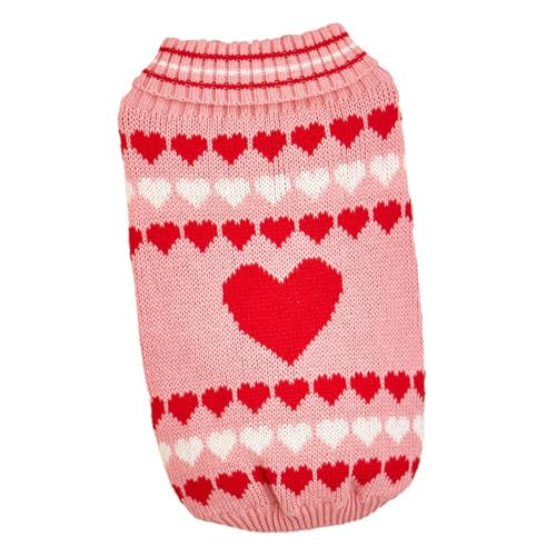 Fenteer Strickpullover, Haustierpullover, Haustier-Strickwaren, Kostüm, Valentinstag, Hundepullover, Herz-Welpen-Hundepullover, Kleidung für Haustiere, Hunde Fenteer Strickpullover, Haustierpullover, Haustier-Strickwaren, Kostüm, Valentinstag, Hundepullover, Herz-Welpen-Hundepullover, Kleidung für Haustiere, Hunde von Fenteer