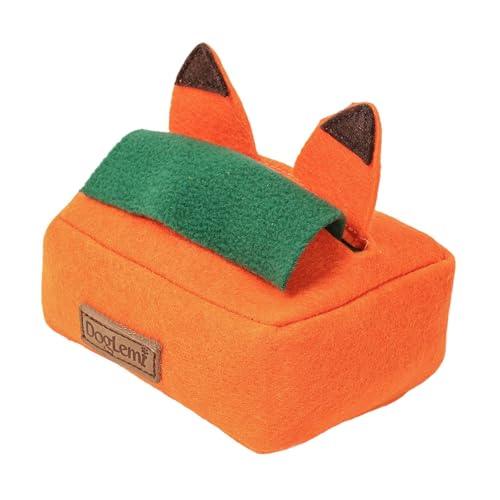 Fenteer Taschentuchbox für Hundeschnüffelspielzeug, Futterspiel gegen Langeweile, Leckerli-Schnüffelspielzeug, Leckerli-Spender zum Verstecken und Suchen für, Orange Fenteer Taschentuchbox für Hundeschnüffelspielzeug, Futterspiel gegen Langeweile, Leckerli-Schnüffelspielzeug, Leckerli-Spender zum Verstecken und Suchen für, Orange von Fenteer