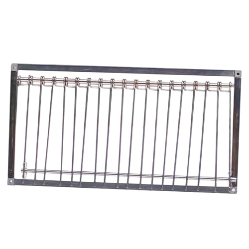 Fenteer Taubeneingangstür, Vogelkäfigtür, Vogelversorgung, Drahtstangenrahmen, Taubenfalltür für Vögel, Hühner, Rasen, Veranda, Hof, 50cm von Fenteer
