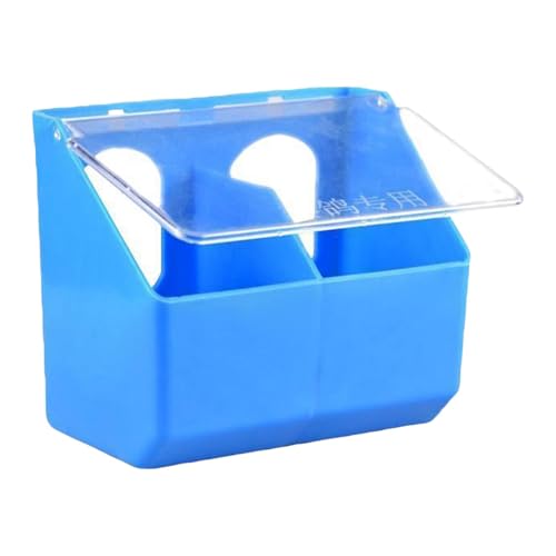 Fenteer Taubenfutterspender, Futterspender, Tränke, Käfighalterung, Tauben-Vogelfütterungskoffer, Hängebox für Sittiche, Enten, Kanarienvögel, Hühner, Blau von Fenteer