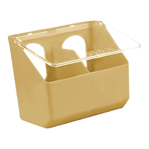 Fenteer Taubenfutterspender, Futterspender, Tränke, Käfighalterung, Tauben-Vogelfütterungskoffer, Hängebox für Sittiche, Enten, Kanarienvögel, Hühner, Khaki von Fenteer