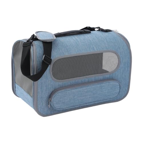 Fenteer Tragbare Katzentragetasche, weiche Reisetasche für Haustiere, von Fluggesellschaften zugelassene Reisehandtasche für Haustiere, Welpen, Camping, Blau Fenteer Tragbare Katzentragetasche, weiche Reisetasche für Haustiere, von Fluggesellschaften zugelassene Reisehandtasche für Haustiere, Welpen, Camping, Blau von Fenteer