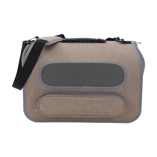 Fenteer Tragbare Katzentragetasche, weiche Reisetasche für Haustiere, von Fluggesellschaften zugelassene Reisehandtasche für Haustiere, Welpen, Camping, Braun Fenteer Tragbare Katzentragetasche, weiche Reisetasche für Haustiere, von Fluggesellschaften zugelassene Reisehandtasche für Haustiere, Welpen, Camping, Braun von Fenteer