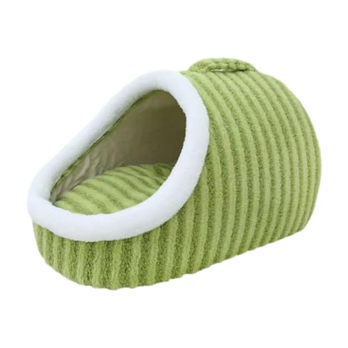 Fenteer Tragbares Hundehaus, Hunde- und Katzenbett, bequemes Katzenbett für den Winter, warmes Haus für kleine und mittelgroße Hunde, Welpen, Boden, GrÜn Fenteer Tragbares Hundehaus, Hunde- und Katzenbett, bequemes Katzenbett für den Winter, warmes Haus für kleine und mittelgroße Hunde, Welpen, Boden, GrÜn von Fenteer