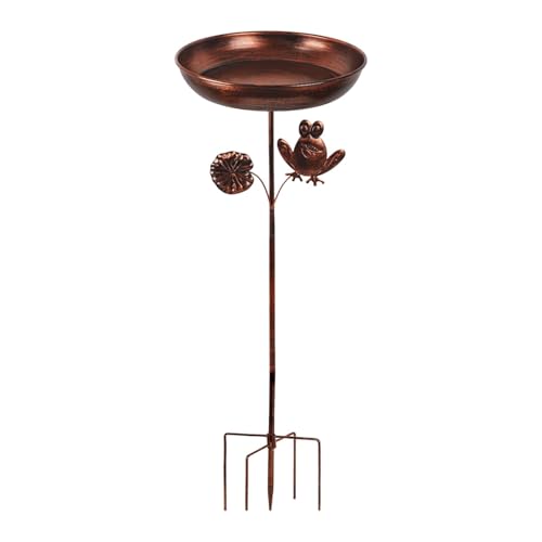 Fenteer Vogelbad, Vogelhäuschen für den Außenbereich, Design, Vogelhäuschen mit Pfahl, Garten, Metall, Vogelbad für den Innenhof, Garten, Fenteer Vogelbad, Vogelhäuschen für den Außenbereich, Design, Vogelhäuschen mit Pfahl, Garten, Metall, Vogelbad für den Innenhof, Garten, von Fenteer
