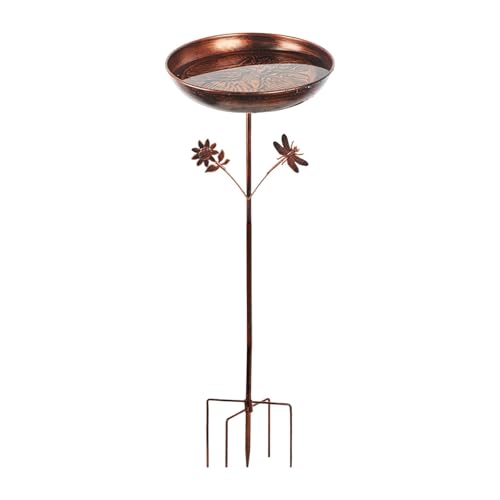 Fenteer Vogelbad, Vogelhäuschen für den Außenbereich, stabil, Design, robuste Dekoration, Gartendeko, Vogelhäuschen mit Pfahl für den Hofgarten Fenteer Vogelbad, Vogelhäuschen für den Außenbereich, stabil, Design, robuste Dekoration, Gartendeko, Vogelhäuschen mit Pfahl für den Hofgarten von Fenteer