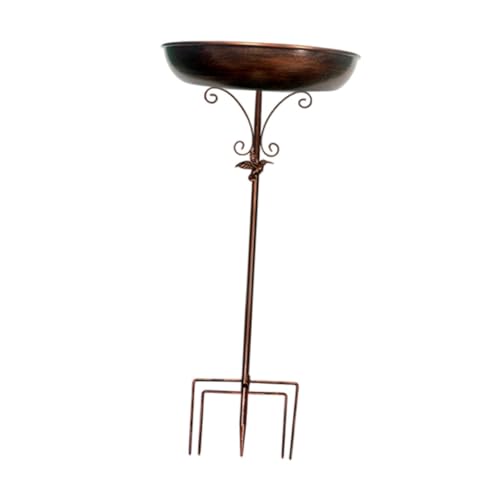 Fenteer Vogelbad-Futternapf, Vogelbad mit Zinken, Basispfahl, Vintage-Design, Vogelfutterspender für draußen, Veranda, Balkon, Geländer, Dekoration Fenteer Vogelbad-Futternapf, Vogelbad mit Zinken, Basispfahl, Vintage-Design, Vogelfutterspender für draußen, Veranda, Balkon, Geländer, Dekoration von Fenteer