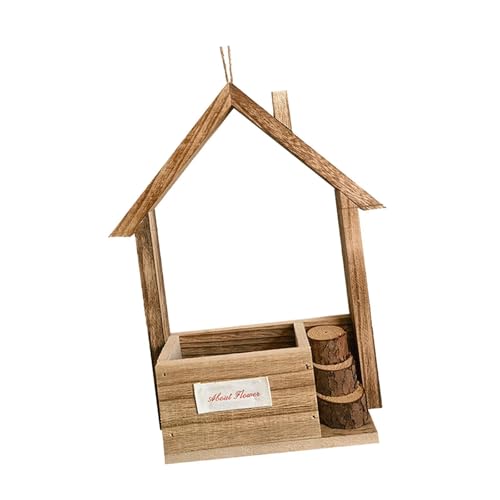 Fenteer Vogelhäuschen aus Holz zum Aufhängen, Vogelhäuschen, leicht zu befüllen, Vogelhäuschen für Fenster im Freien, Eichhörnchen-Futterspender für Finken, Style A Fenteer Vogelhäuschen aus Holz zum Aufhängen, Vogelhäuschen, leicht zu befüllen, Vogelhäuschen für Fenster im Freien, Eichhörnchen-Futterspender für Finken, Style A von Fenteer