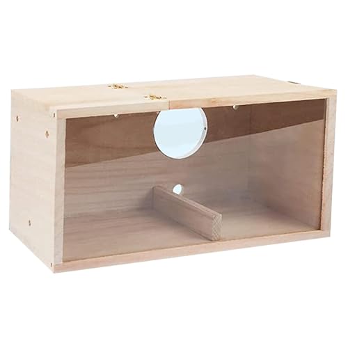 Fenteer Vogelhaus aus, zum Selbermachen, bemalbares Blaumeisenhaus, zum Aufhängen, Kleiner Vogelnistkasten für Bäume, für drinnen und draußen, Hinterhof, Linke Öffnung von Fenteer