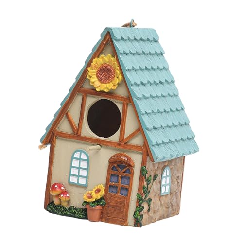 Fenteer Vogelhaus für draußen, Nistkasten, einzigartige Wetterbeständigkeit, handbemaltes Vogelhaus, Vogelhaus, Fenteer Vogelhaus für draußen, Nistkasten, einzigartige Wetterbeständigkeit, handbemaltes Vogelhaus, Vogelhaus, von Fenteer