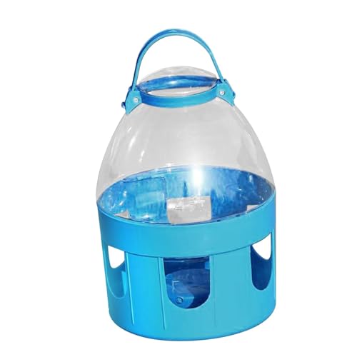 Fenteer Vogelkäfig -Futtermittel -Fütterungsinstrument leicht zu reinigen Behälter Wasserspender Vogeltrinker für Vieh Lovebirds Farm Pfauen, 4l von Fenteer