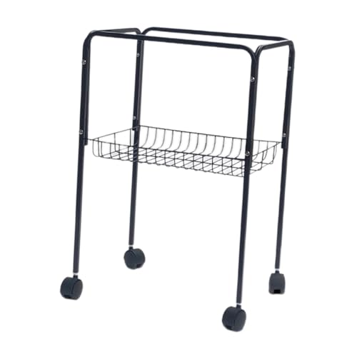 Fenteer Vogelkäfigständer Pet Cage Stand Eisenrahmen Eckschale Multifunktionale Eitelkeitsschale, Schwarz von Fenteer